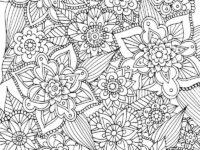 coloring pages for adults difficult flower