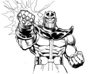 coloring pages for children thanos 92752 scaled