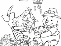 cute disney thanksgiving coloring page