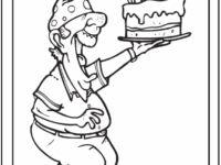 happy birthday papa coloring page 001
