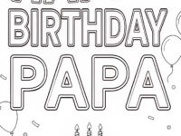 happy birthday papa coloring page by coloringkids djq3414 pre