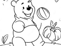 winnie the pooh thanksgiving coloring page 42392 34006