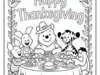 winnie the pooh thanksgiving coloring pages 5 927×1200 1