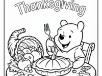 winnie the pooh thanksgiving coloring pages 7