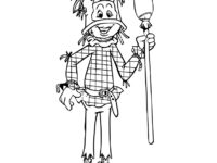 Coloring Sheet Jack Scarecrow 1024×791