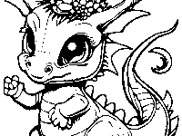 Cute Christmas Dragon Coloring Page 93858490 1 1