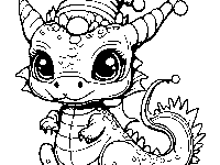 Cute Christmas Dragon Coloring Page 94844252 1 1