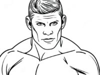 cody rhodes coloring page 9110 7231