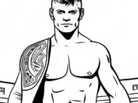 cody rhodes entrance outfit coloring page 88289 28793
