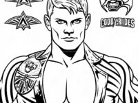 cody rhodes entrance outfit coloring page 88289 28796