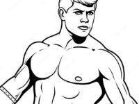 cody rhodes in dramatic pose coloring page 9111 7247