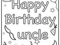 happy birthday uncle coloring pages