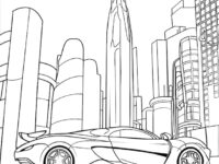 koenigsegg jesko absolut 2022 full body city coloring page white background highest 969863 117432