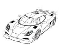 koenigsegg jesko coloring activity
