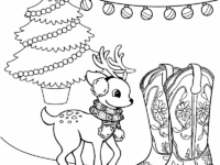preppy christmas tree coloring page