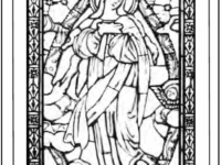 stained glass window the immaculate conception