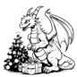symbol dragon year coloring page cute baby dragon with gifts christmas tree 666729 2132 symbol dragon year coloring page cute baby dragon with gifts christmas tree 666729 2132