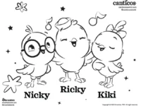 Chickies Coloring Sheet 2