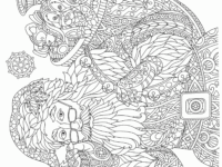 adult christmas coloring pages 2