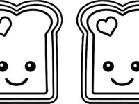 best friends sandwich coloring page