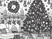 coloriage noel adulte difficile 273