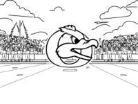 free oregon ducks coloring pages