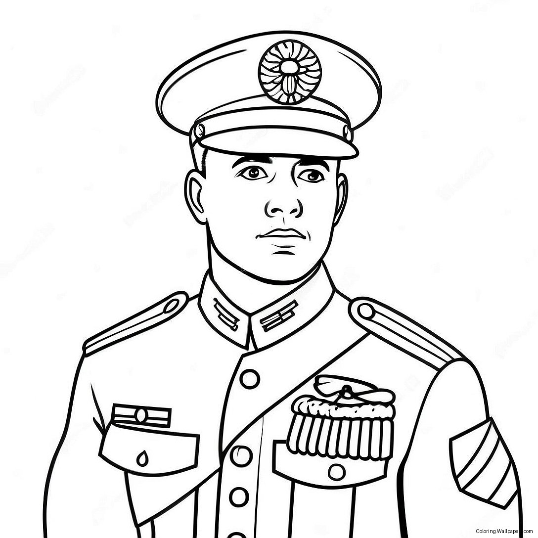 marine corps soldier in uniform coloring page 24173 19094