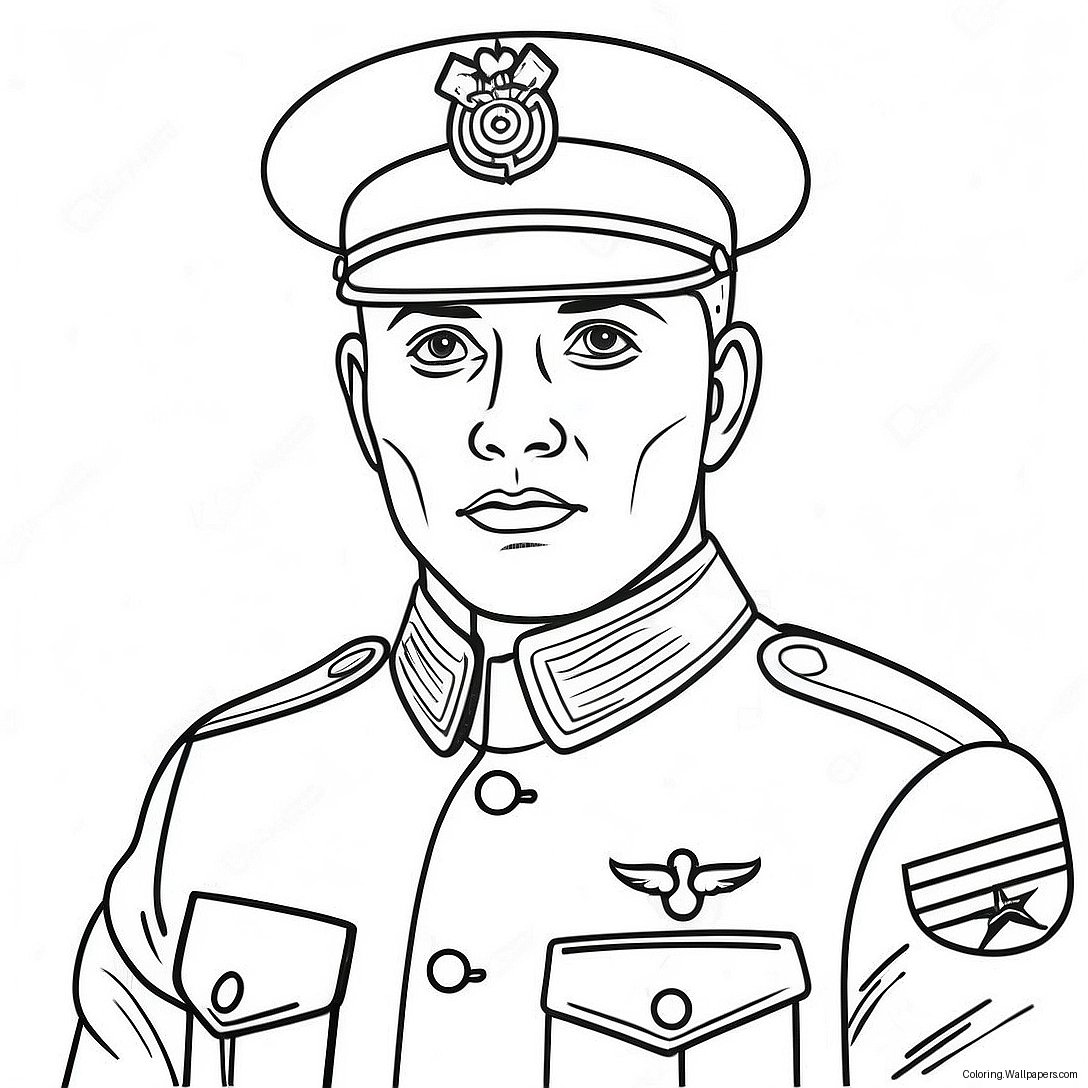 marine corps soldier in uniform coloring page 24173 19096