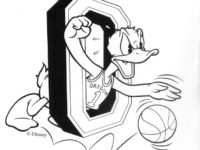 oregon ducks coloring page 1