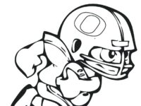oregon ducks coloring page 19
