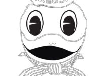 oregon ducks coloring page 20