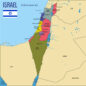 vector highly detailed political map of israel