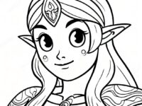zelda tears of the kingdom coloring page 135161 67061