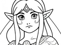 zelda tears of the kingdom coloring page 135161 67064