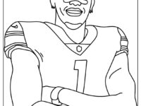 Amon Ra St. Brown Coloring Page