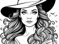 Beautiful Elphaba from Wicked coloring page