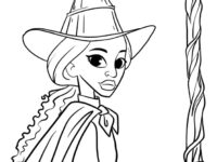 Elphaba Line Art 702×908 1