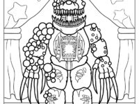 Five Night At Freddy s Twisted Freddy Coloring Page