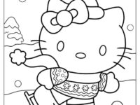 Hello Kitty Ice Skating In Winter 791×1024 1
