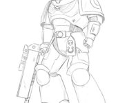 How to draw a Space Marine