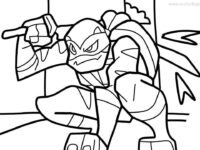 Leonardo from Rise of Teenage Mutant Ninja Turtles Coloring Pages