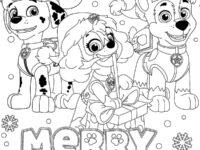 Paw Patrol Christmas coloring pages 14