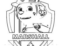 Paw Patrol Marshall Coloring Page