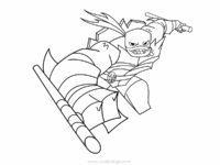 Rise of Teenage Mutant Ninja Turtles Coloring Pages Raphael