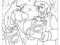 Scooby And Shaggy With Scooby Snax To Color 791×1024