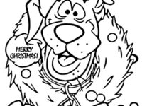 Scooby doo christmas coloring page