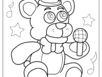 Smiling Freddy Fazbear Coloring Sheet