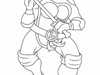 how to draw Leonardo from Teenage Mutant Ninja Turtles step 0