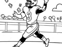 ja marr chase touchdown celebration coloring page 106413 43789