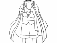 luffy gear 5 coloring page 6